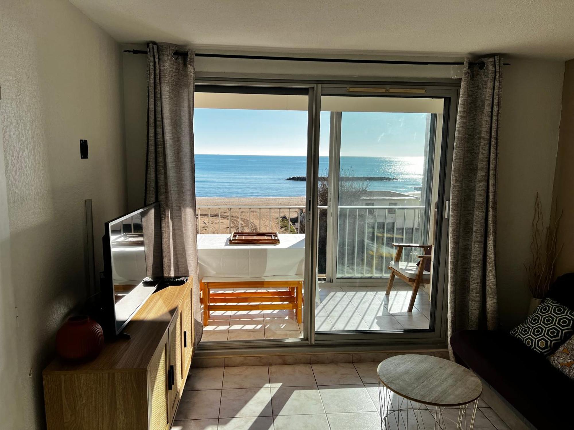 Appartement T2 valras plage Buitenkant foto